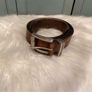 Carhartt Brown Genuine Italian Leather Belt Size 38